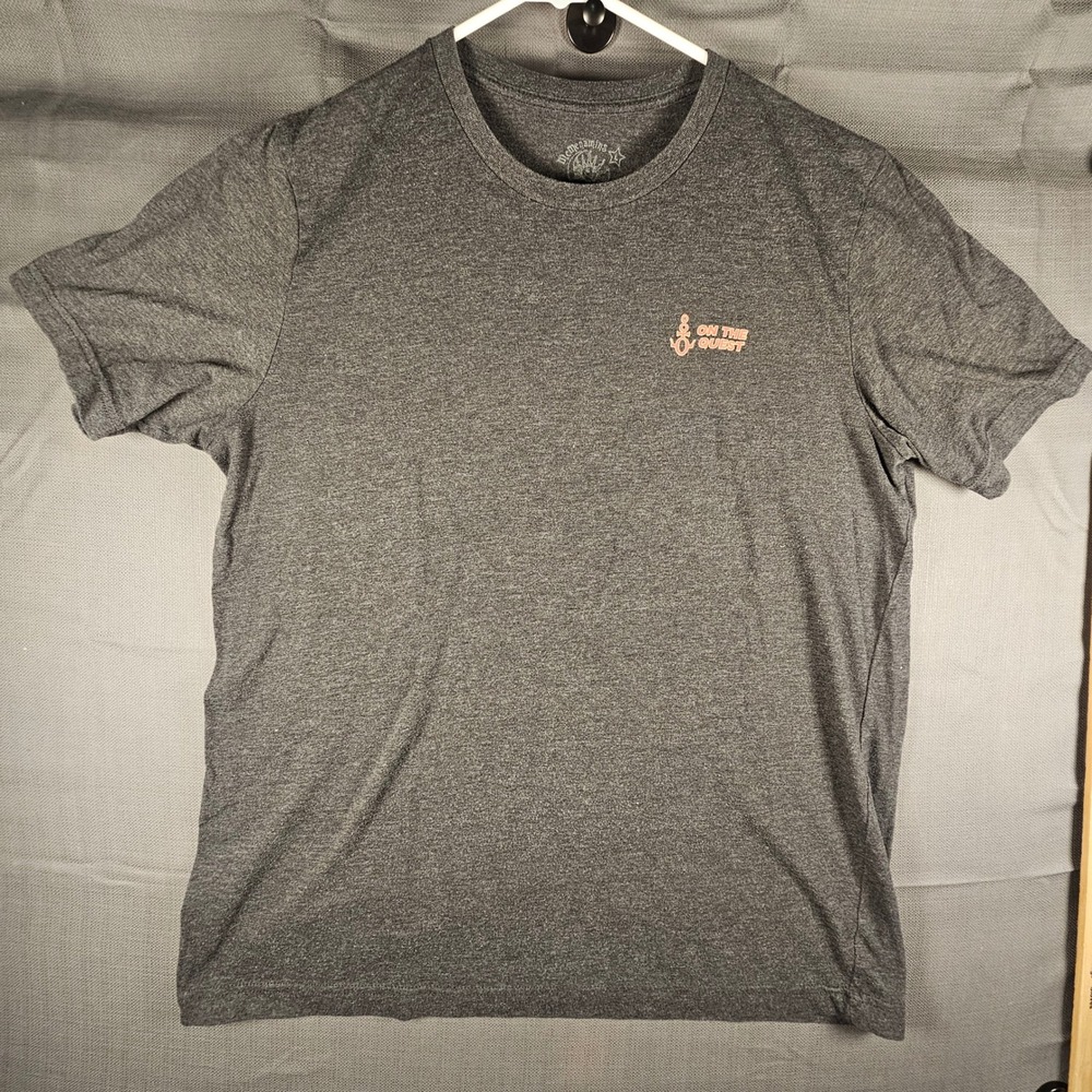 McMenamins Roseburg Station Ales Graphic T-Shirt Mens Charcoal Gray Large